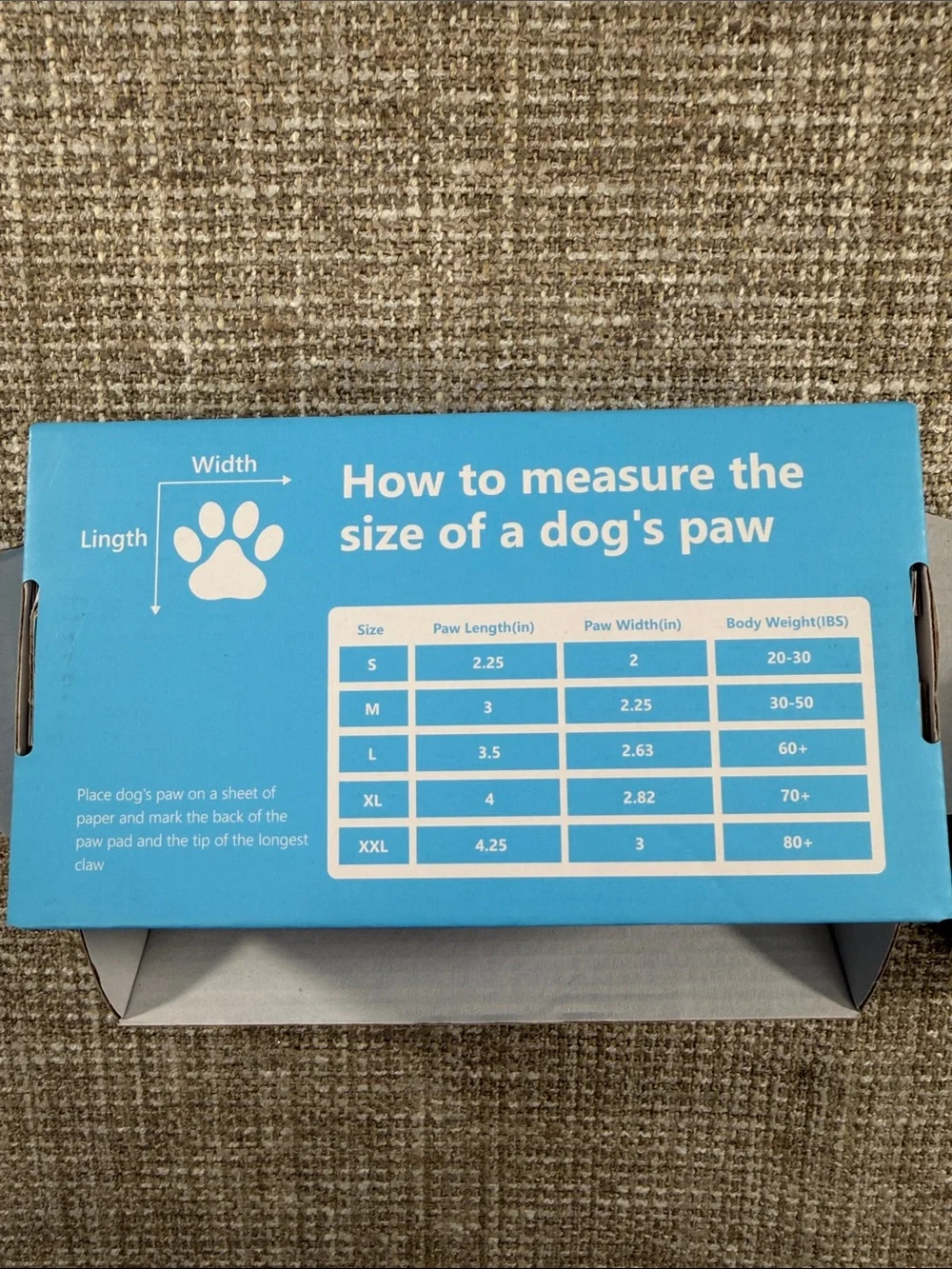 Olive green Phymorse Dog Shoes for Hot Pavement - Blue Box